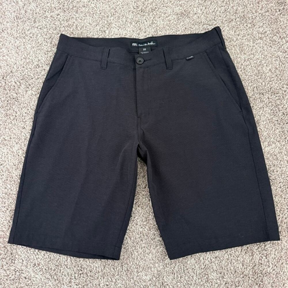 Travis Mathew Shorts Men's 33 x 11" Performance Golf Flat Front 4-Way Stretch
